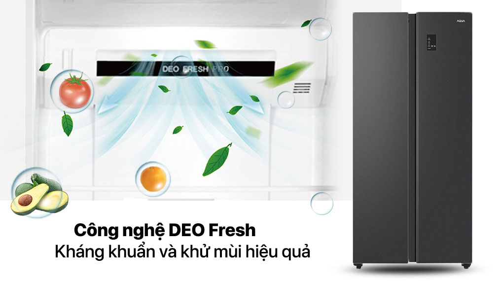 Tủ lạnh Aqua Inverter 480 lít AQR-S480XA(BL)