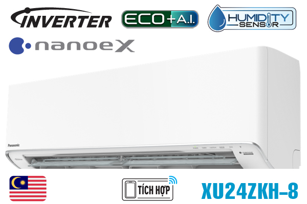 Panasonic XU24ZKH-8, Điều hòa Panasonic 1 chiều 24000BTU inverter