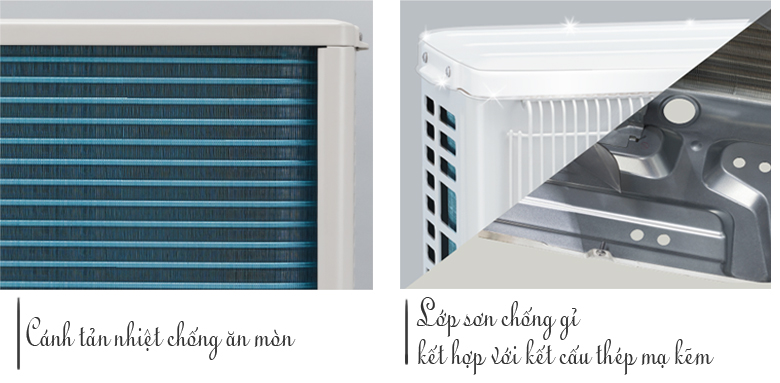 Điều hòa Mitsubishi Electric cánh tản nhiệt chống ăn mòn