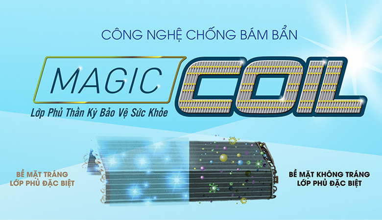 Điều hòa Toshiba Magic coil chống bám bẩn